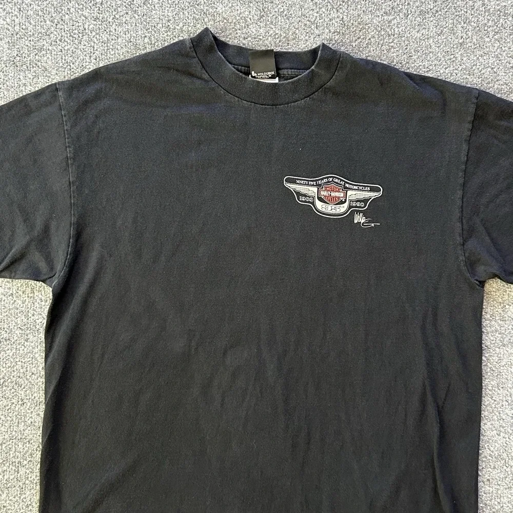 Vintage Harley-Davidson‎ Shirt Mens XL Black 95th Anniversary Willie Graphic Tee